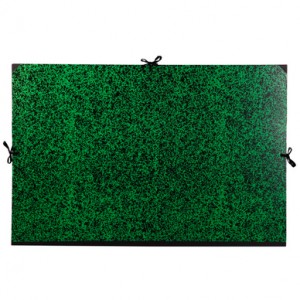 Carton à dessin Annonay vert à cordons 80 x 120cm