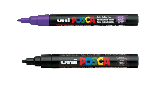 POSCA Stylos marqueurs de peinture artistique ultra fins PC-1MR