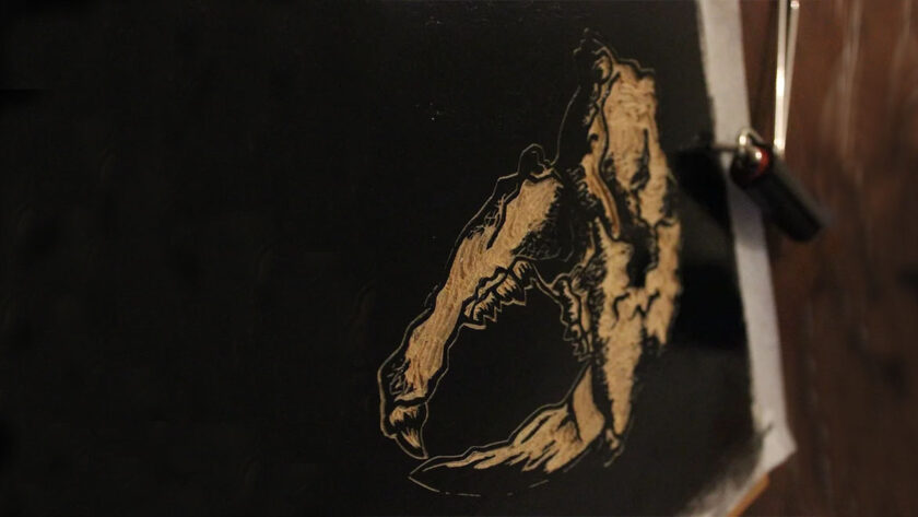 Rouleau Lino En Caoutchouc Dur BCreative - Largeur 6 Cm, Pour Impression Linogravure, Avec Poignée