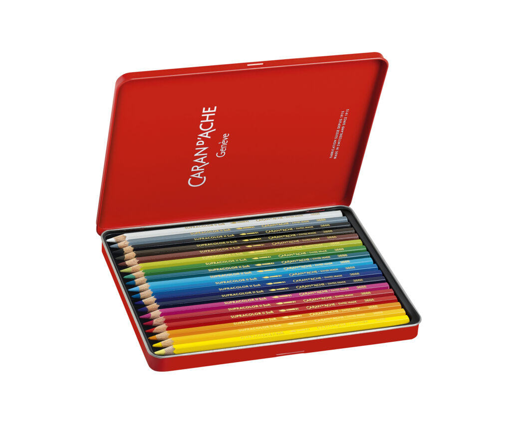 Boîte-ouverte-Crayons-Supracolor-Caran-D'Ache