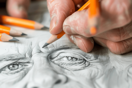 dessin réaliste, l'art du portrait vivant