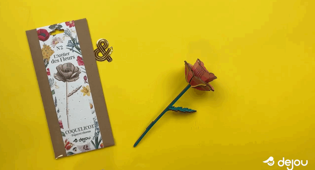 Décoration fleur en bois