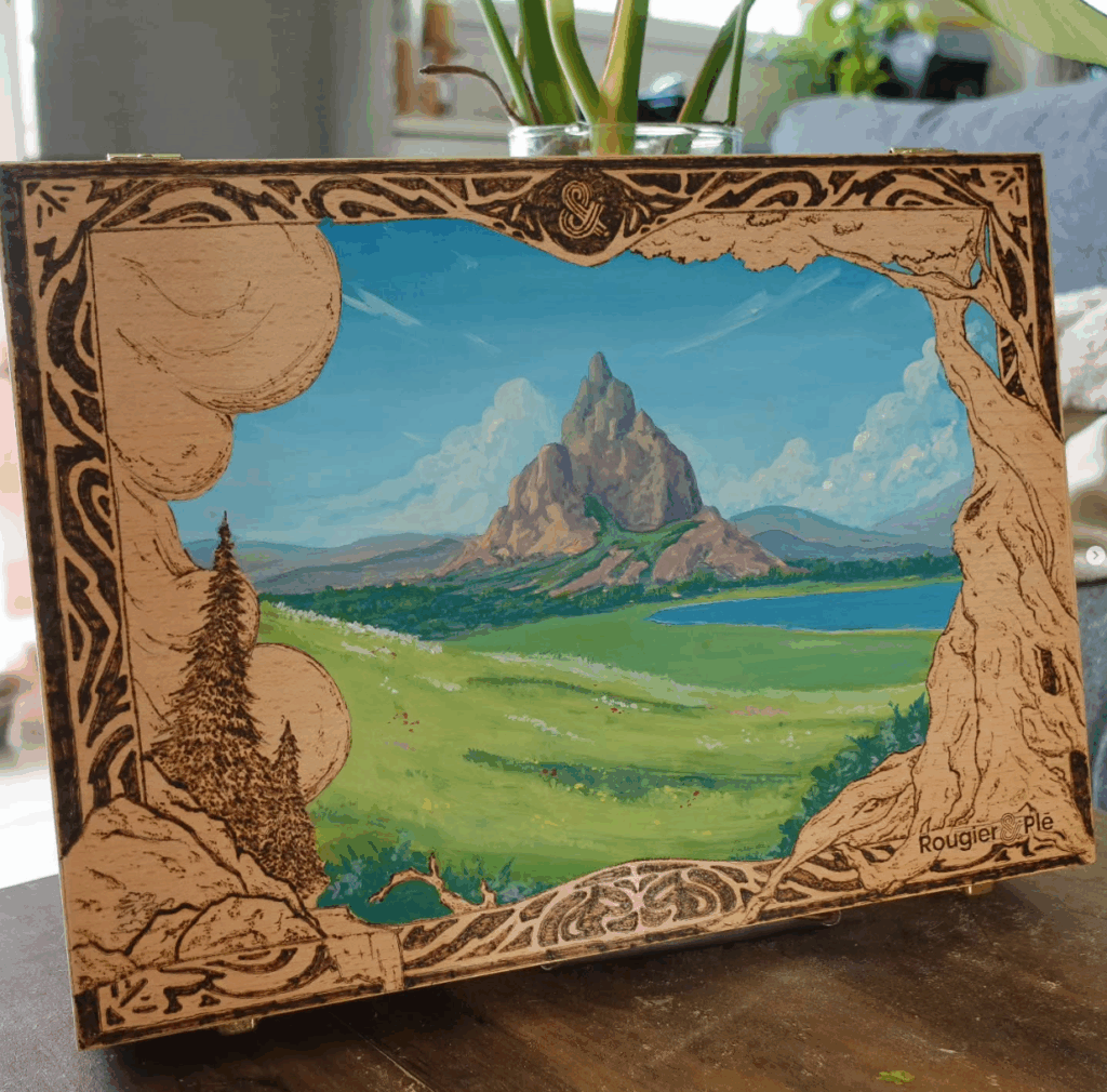 Peinture et pyrogravure par Pawm