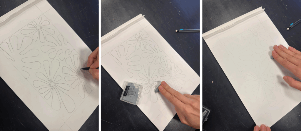 Croquis cadre en bois