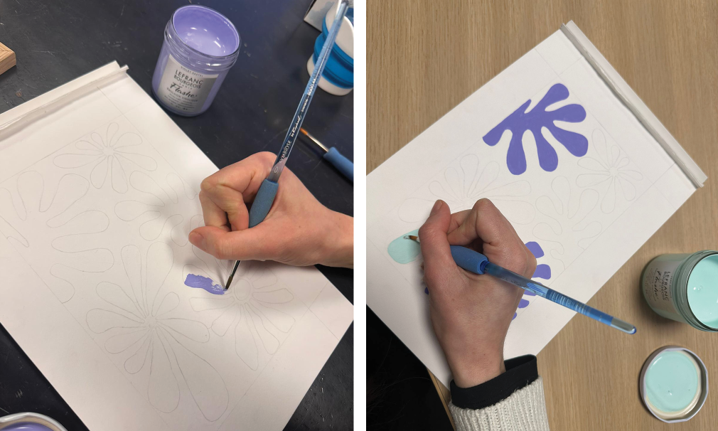 Peindre croquis pour DIY cadre en bois