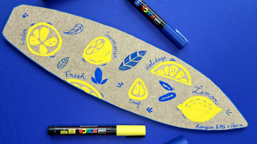 planche citron posca