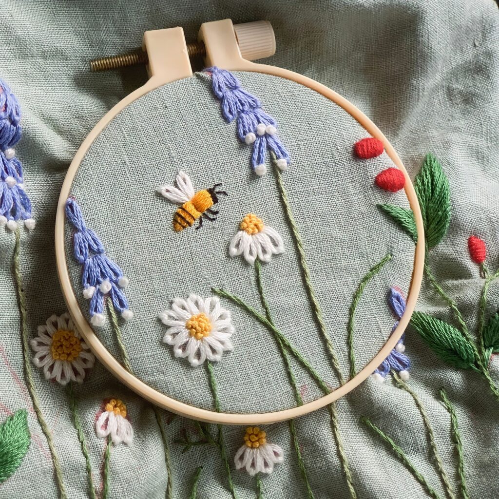 Réalisation en broderie