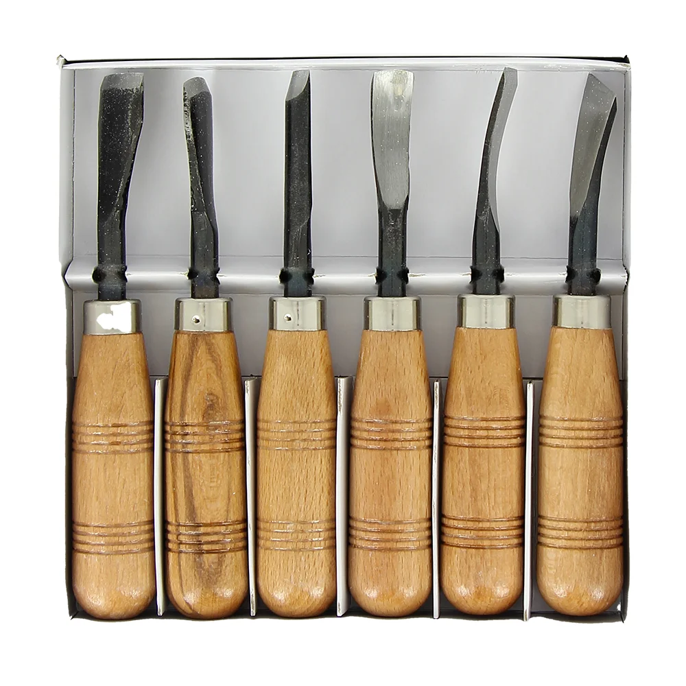 Set 6 gouges à bois - Rougier&Plé