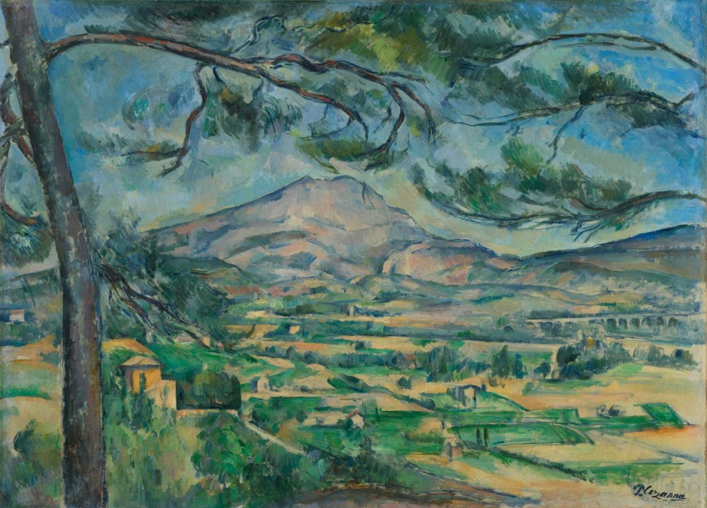 Oeuvre La Montagne Sainte-Victoire au grand pin par Paul Cezanne -Agenda culturel